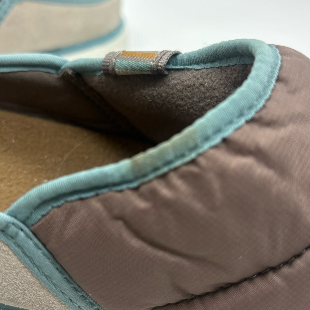 LL Bean Women's Brown Nylon Mountain Classic Quilted Slides Slippers Sz 9 - Picture 8 of 11